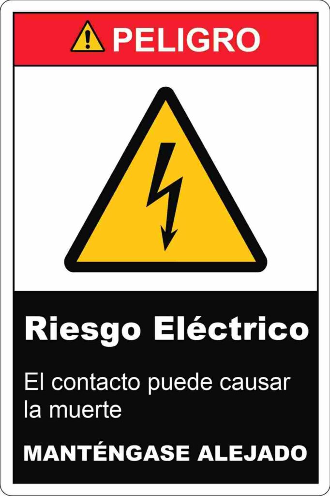 Señalización de riesgo eléctrico normativa en Colombia