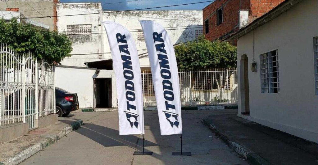 Banderas publicitarias en Bogotá