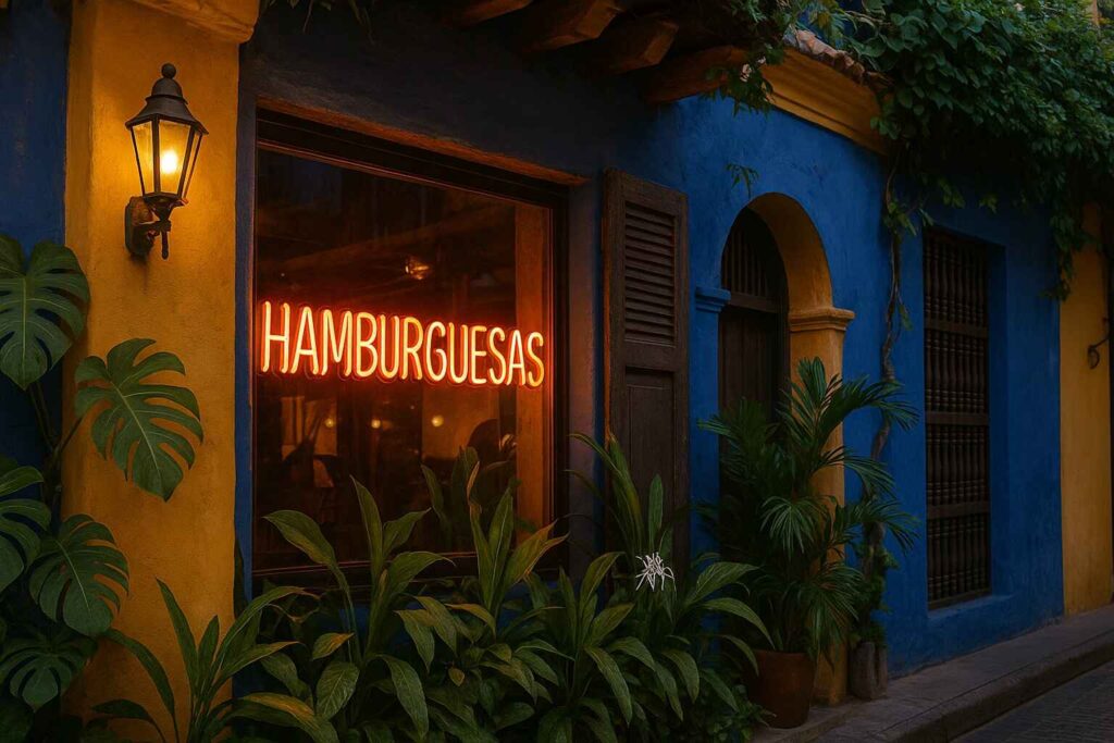 Letreros neón en Cartagena
